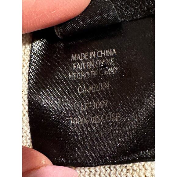 Anthropologie La Fee Verte Cardigan Color Block Sweater Orange Gold Black M/L - Picture 9 of 14